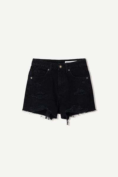 Bershka Ripped denim shorts