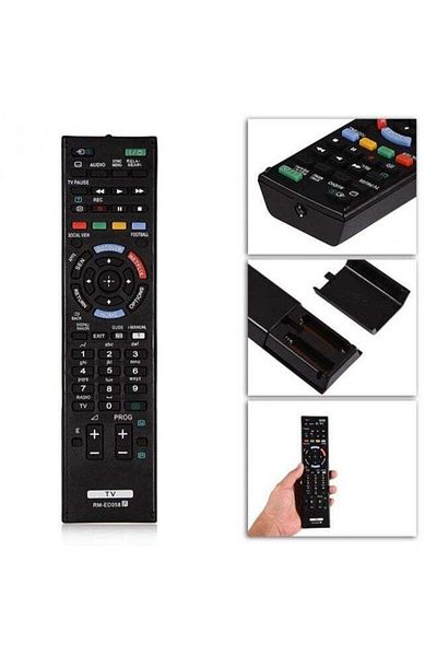 erorex Universal TV Remote Control For Sony Black