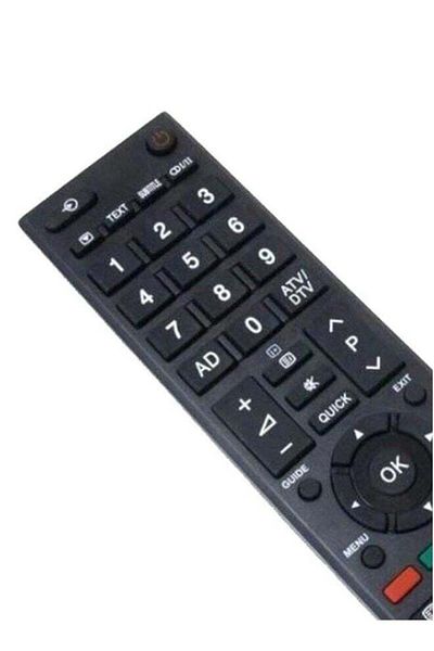 erorex Remote Control For Toshiba Tv Screen Black