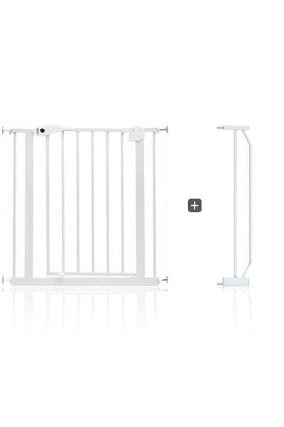 BabySafe Baby Safe - Metal Safety Gate w / t 10cm Extension - White