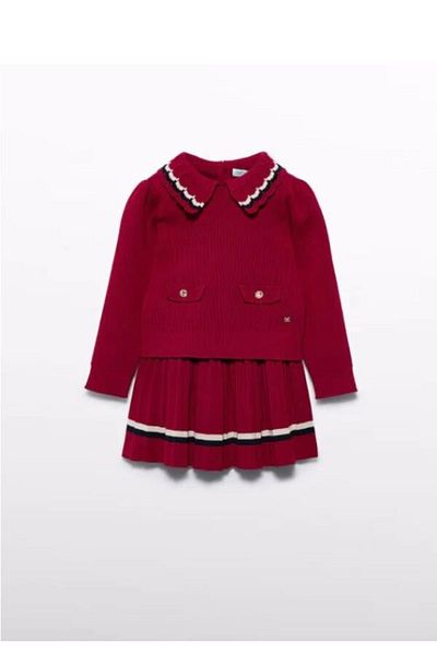 Abel & Lula Abel&lula fete copil tricotaj fusta pulover set 2 buc 5548