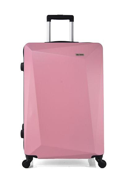 New Travel مجموعة حقائب سفر صلبة من مادة ABS مكونة من 4 قطع مع حقيبة تجميل مقاس 28/24/20/12 بوصة BR989/4P