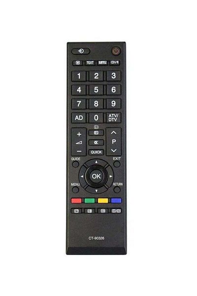 erorex Remote Control For Toshiba LCD/LED SMART TV Black