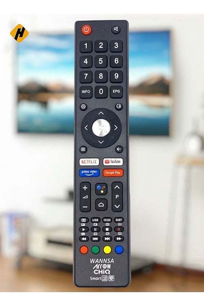 erorex جهاز التحكم عن بعد للتلفزيون CHIQ Arrow Wansa TV L32H7N، L32H7S، U43H7AN LCD LED Android TV