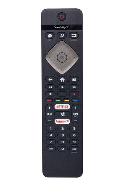 erorex Original Philips Ambılıght Netflix-Rakuten TV Button 43PUS6504/62 LED TV Remote