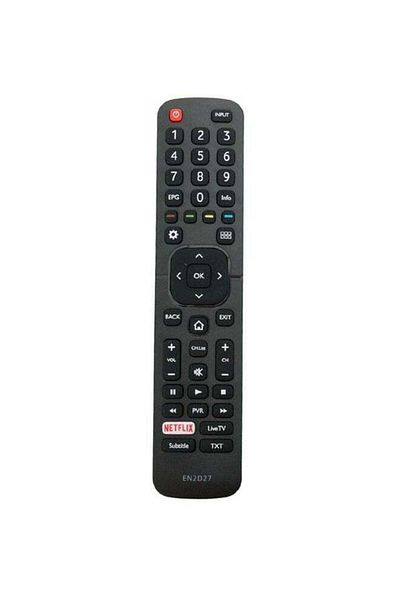 erorex Remote Control For Hisense Smart Tv Black