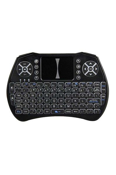 erorex Wireless Keyboard Remote Control With Touchpad For Smart TV Black