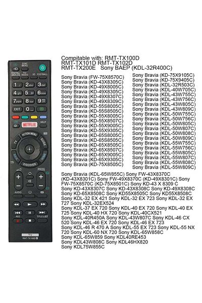 erorex Smart Replacement Remote Control Black