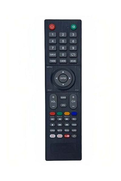 erorex جهاز تحكم عن بعد عالمي بديل للاستخدام في تلفزيون Tamco LED/LCD الذكي باللون الأسود
