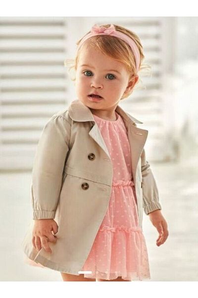 MAYORAL Raincoat Earth Baby Girl Trench Jacket - 1439