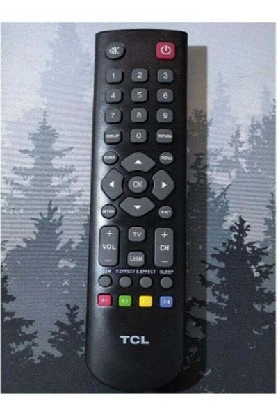 erorex Remote Control For Tcl Smart Tv Black
