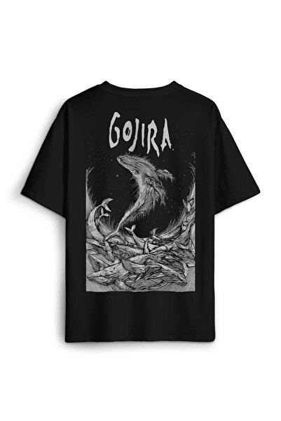 Kendim Seçtim Μπλουζάκι Unisex Oversize - Gojira Fishes Metal Music Rock Κιθά...