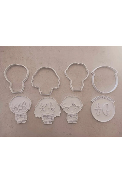 Cypnova مجموعة قوالب وختم كوكي هاري بوتر - تصميمات سحرية