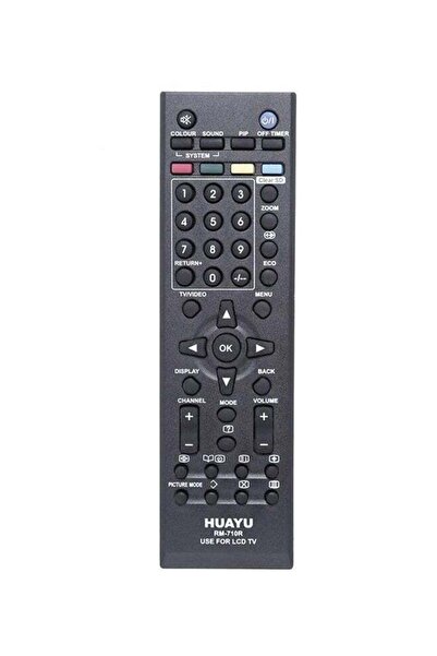 erorex جهاز التحكم عن بعد لتلفزيون JVC LED/LCD باللون الأسود