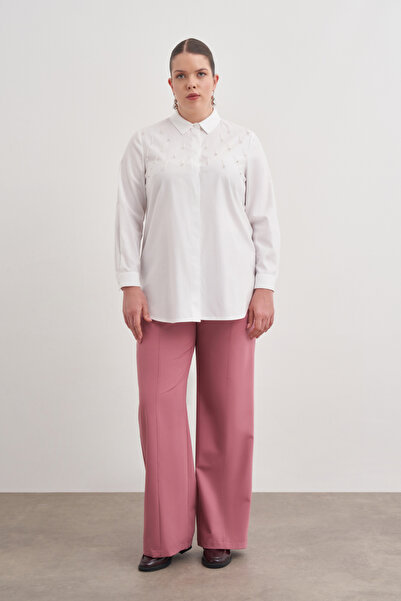 Aker İşlemeli Cotton Gömlek