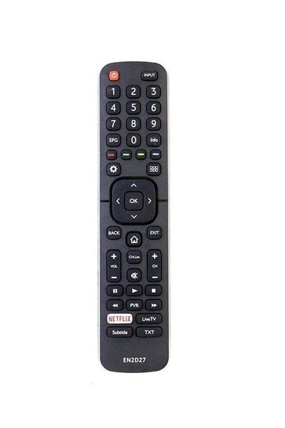 erorex Remote Control For Hisense Smart LED TV Black