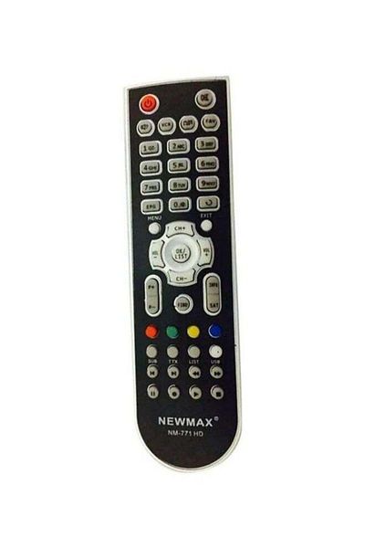 erorex Remote Control For Satellite Receiver Black