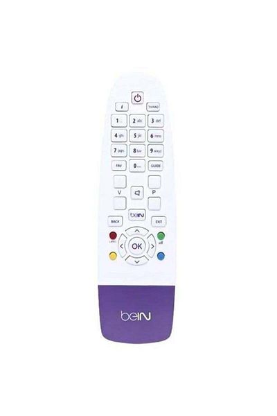erorex جهاز تحكم عن بعد محمول لقنوات Bein Sport الأصلية باللون الأبيض/الأرجواني