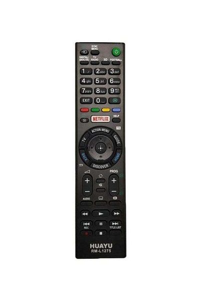 erorex Remote Control For Sony Smart TV Black/Red/Yellow