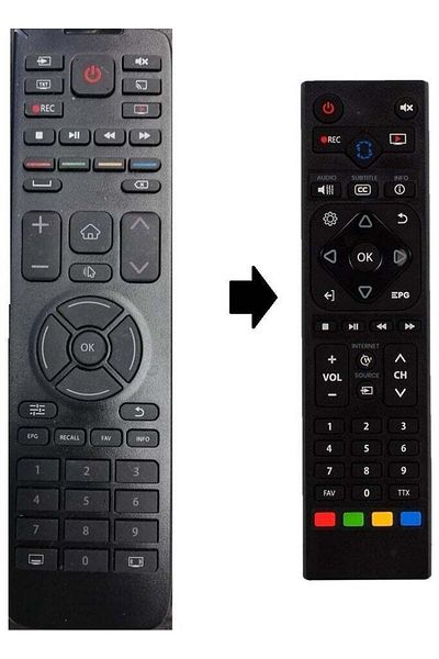 erorex Woon TV Remote Control