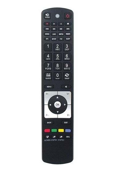 erorex Vestel Satellite Satellite Receiver 39Pf5025 Compatible Led TV Remote Control