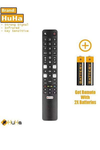 erorex Universal Remote Control for TCL QLED Android TV, RC802N Model, Black