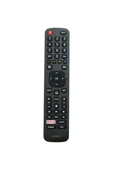 erorex Remote Control For Hisense Smart Tv Black