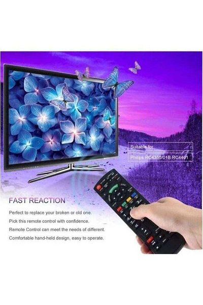 erorex Smart TV Remote Control Replacement For Panasonic TV Black