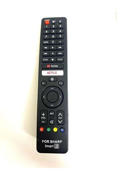 erorex Remote Control For Sharp Netflix LCD TV Remote Control With Google Search Voice