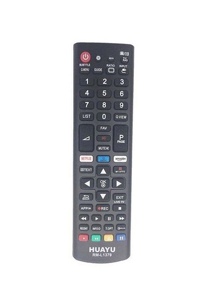 erorex جهاز تحكم عن بعد عالمي لتلفزيون LG الذكي ثلاثي الأبعاد باللون الأسود