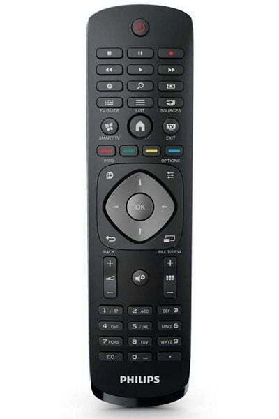 erorex جهاز تحكم عن بعد للتلفزيون LCD/LED/الذكي باللون الأسود