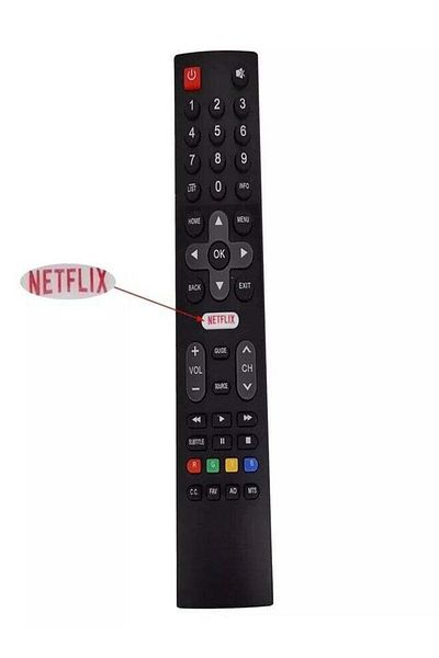 erorex جهاز تحكم تلفزيوني أصلي جديد لجهاز التحكم عن بعد Skyworth LCD TV مع زر Netflix