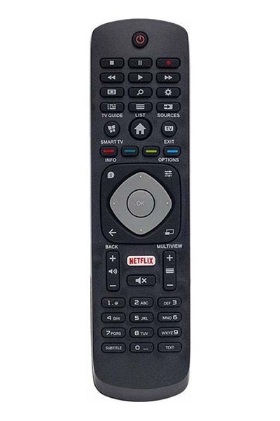 erorex جهاز التحكم عن بعد للتلفزيون الذكي LED 4K فائق النحافة من Philips 55PUS6101/12 - مفتاح Netflix الذكي