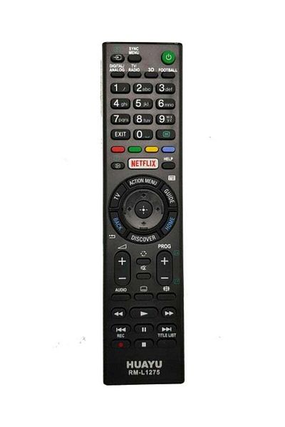 erorex Remote Control For Sony TV Black