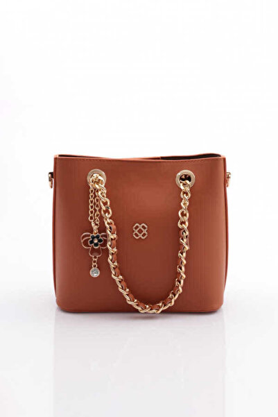 Doğan Geantă de damă Dgn cu broșă cu flori