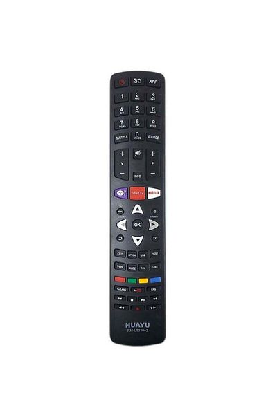 erorex Remote Control For TCL Smart TV Black