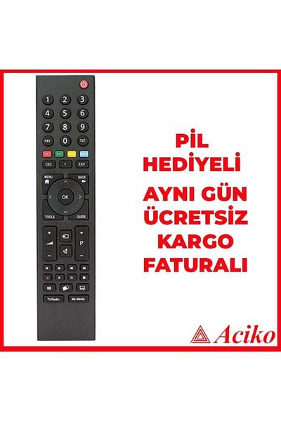 erorex Cec Key Grundig Arçelik Altus Beko HD Satellite TV Remote Control