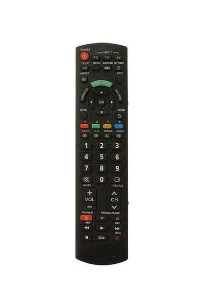erorex Remote Control For Panasonic Black