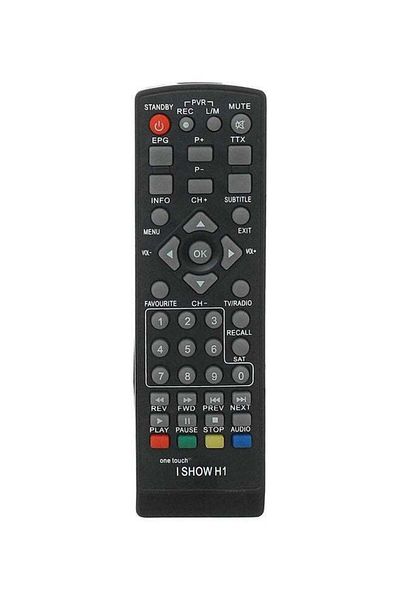 erorex Remote Control For I Show And Pansatb10 And Pansat 993 Receivers Black