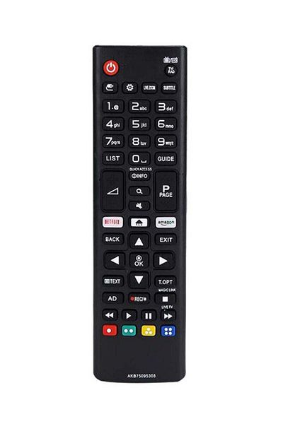 erorex Smart TV Remote Control For LG Black