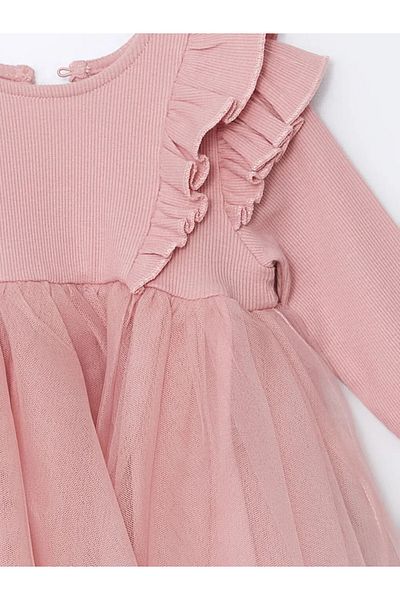 LC Waikiki Lcw Baby Pink Crew Neck Baby Girl Tutu Dress