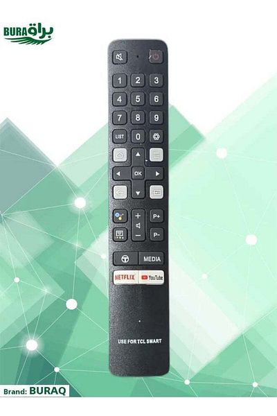 erorex Remote Control For TCL Smart, LCD, LED TV black