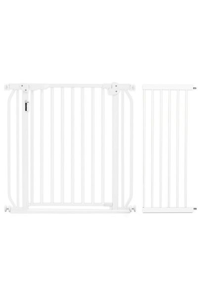 BabySafe Baby Safe - Metal Safety LED Gate w / t 30cm Extension - White