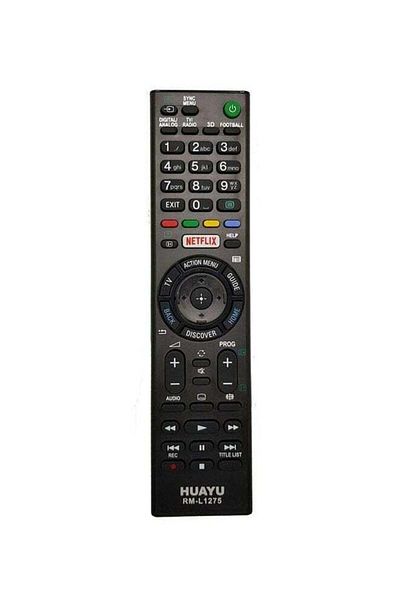 erorex Remote Control For Sony Smart Tv Black