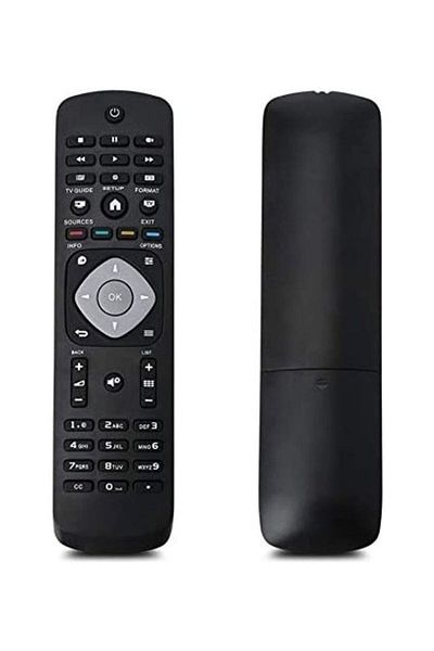 erorex جهاز تحكم عن بعد لتلفزيون فيليبس LCD و LED و Smart TV باللون الأسود