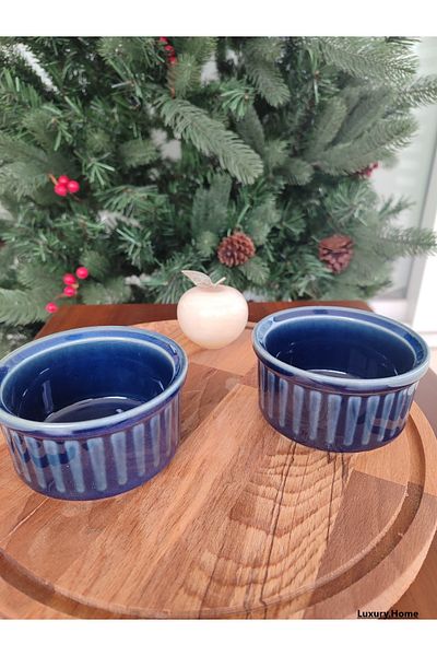 Madame Coco Kleby 2-Pack Soufflé Container-Cobalt