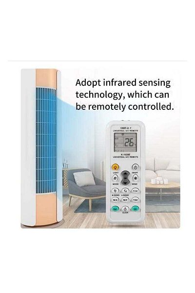 erorex جهاز تحكم عن بعد عالمي 1000 في 1 K 1028E AC بشاشة LCD رقمية لمكيف الهواء