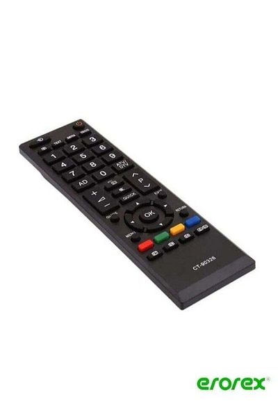 erorex Smart Tv Remote Control For Toshiba Black