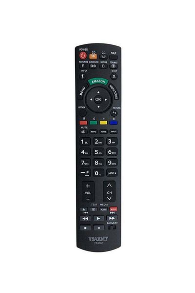 erorex Remote Control For Panasonic Plasma LCD/ LED/ 3D TV Black