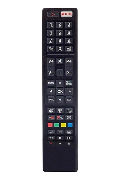 erorex جهاز تحكم عن بعد لتلفزيون LCD من Vestel مزود بأزرار تشغيل Netflix وYoutube و123004